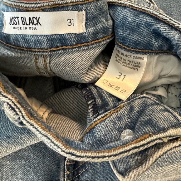 Just Black Denim Jeans size 31 - Picture 4 of 5